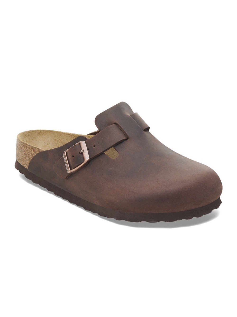 Birkenstock Boston Brown Slip-On Clog with Buckle